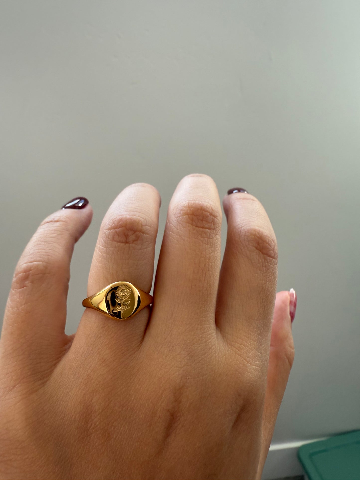 Sunflower Gold Ring