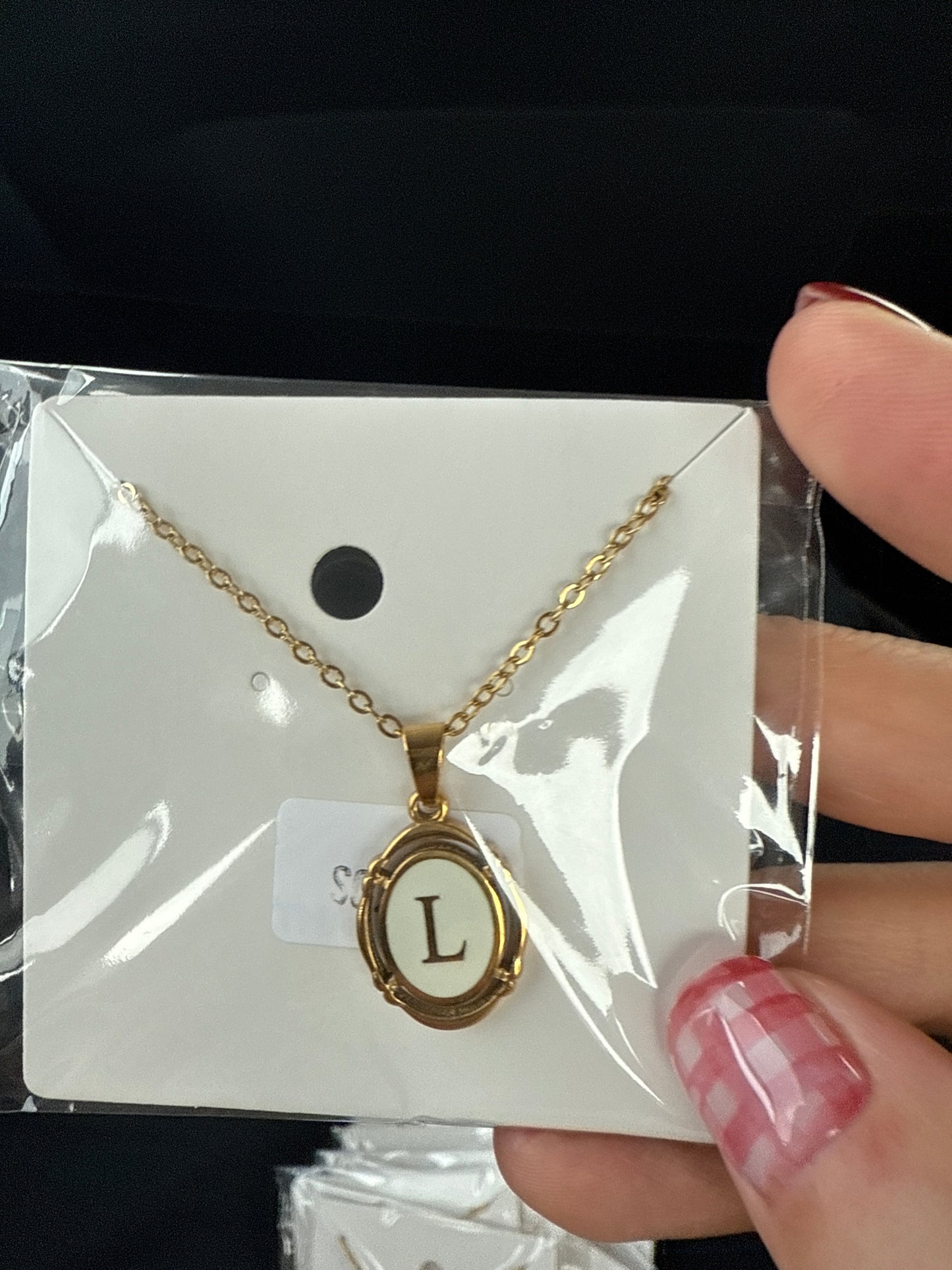 Gold Initial necklace