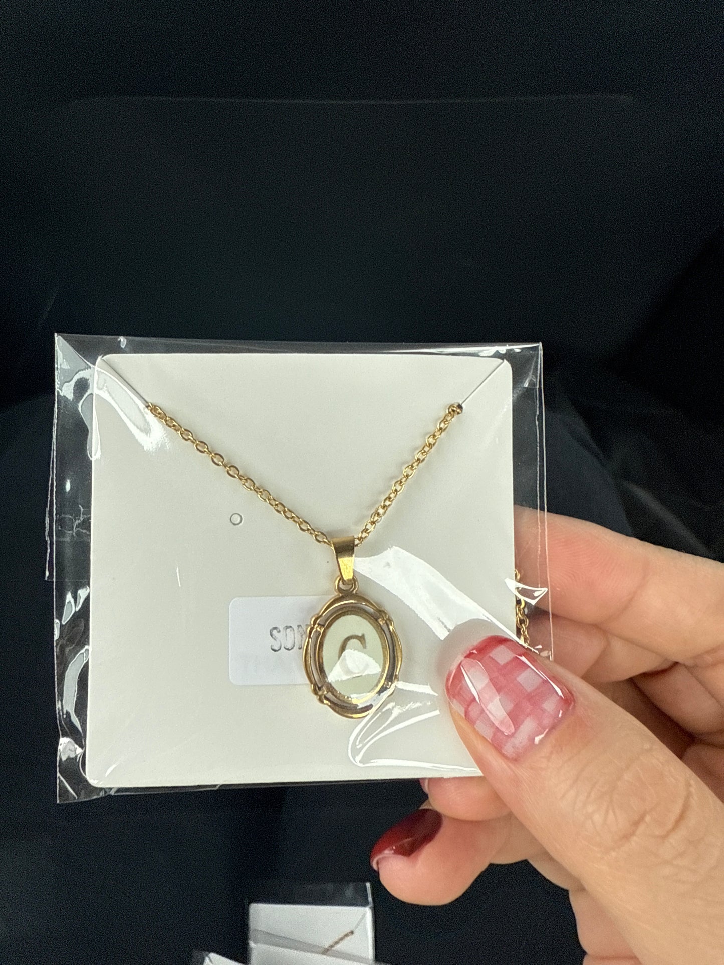Gold Initial necklace