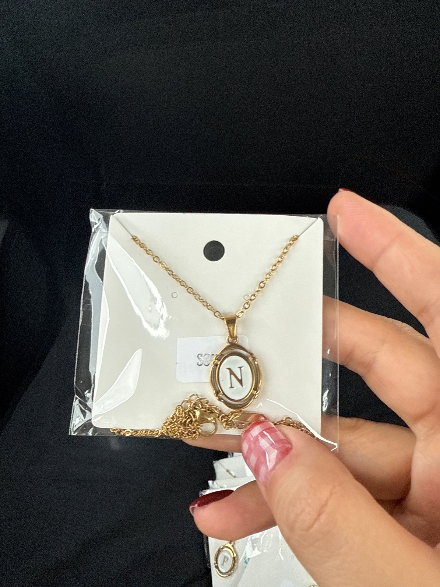 Gold Initial necklace