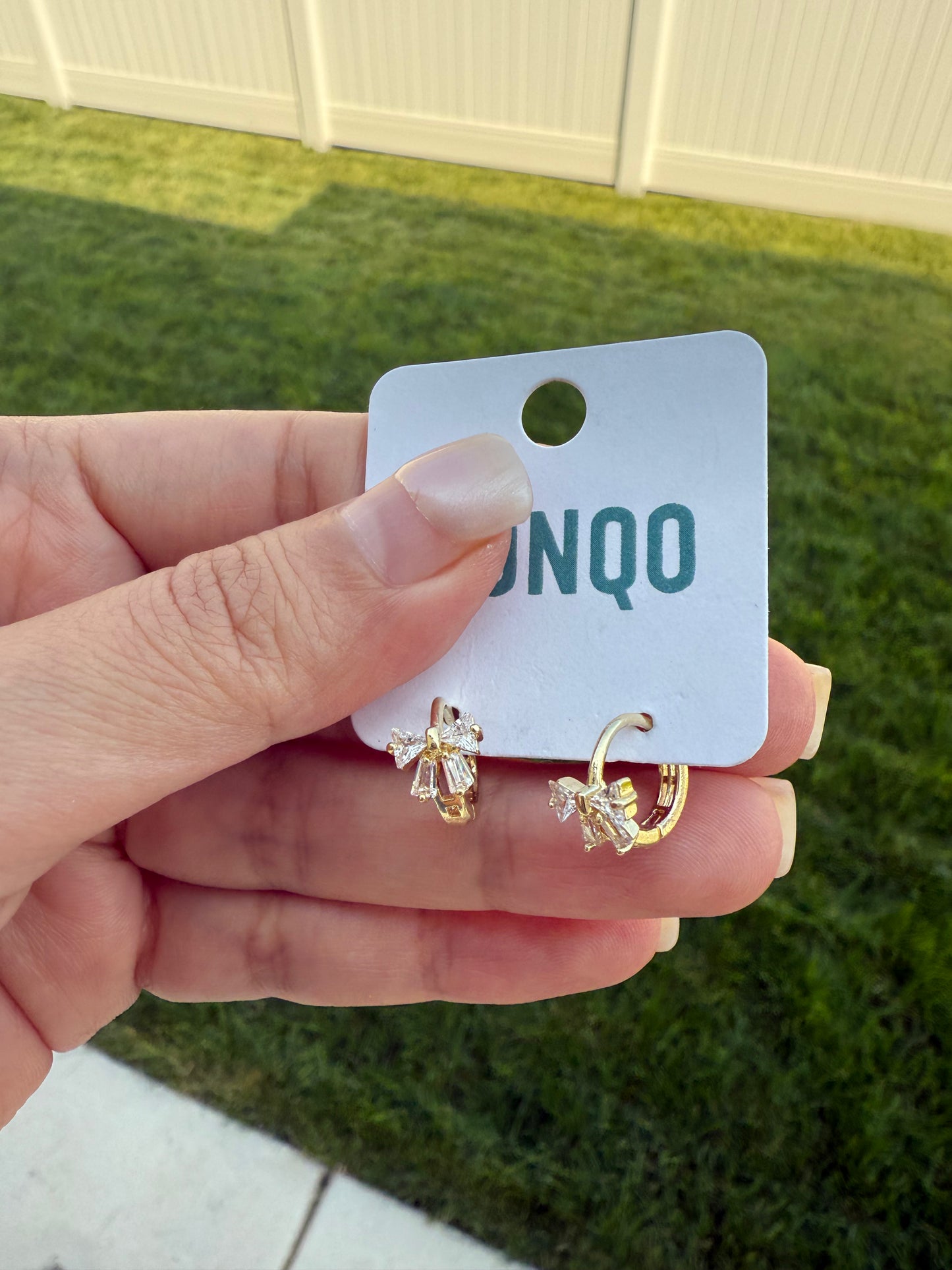 Bow hoops earrings 🎀
