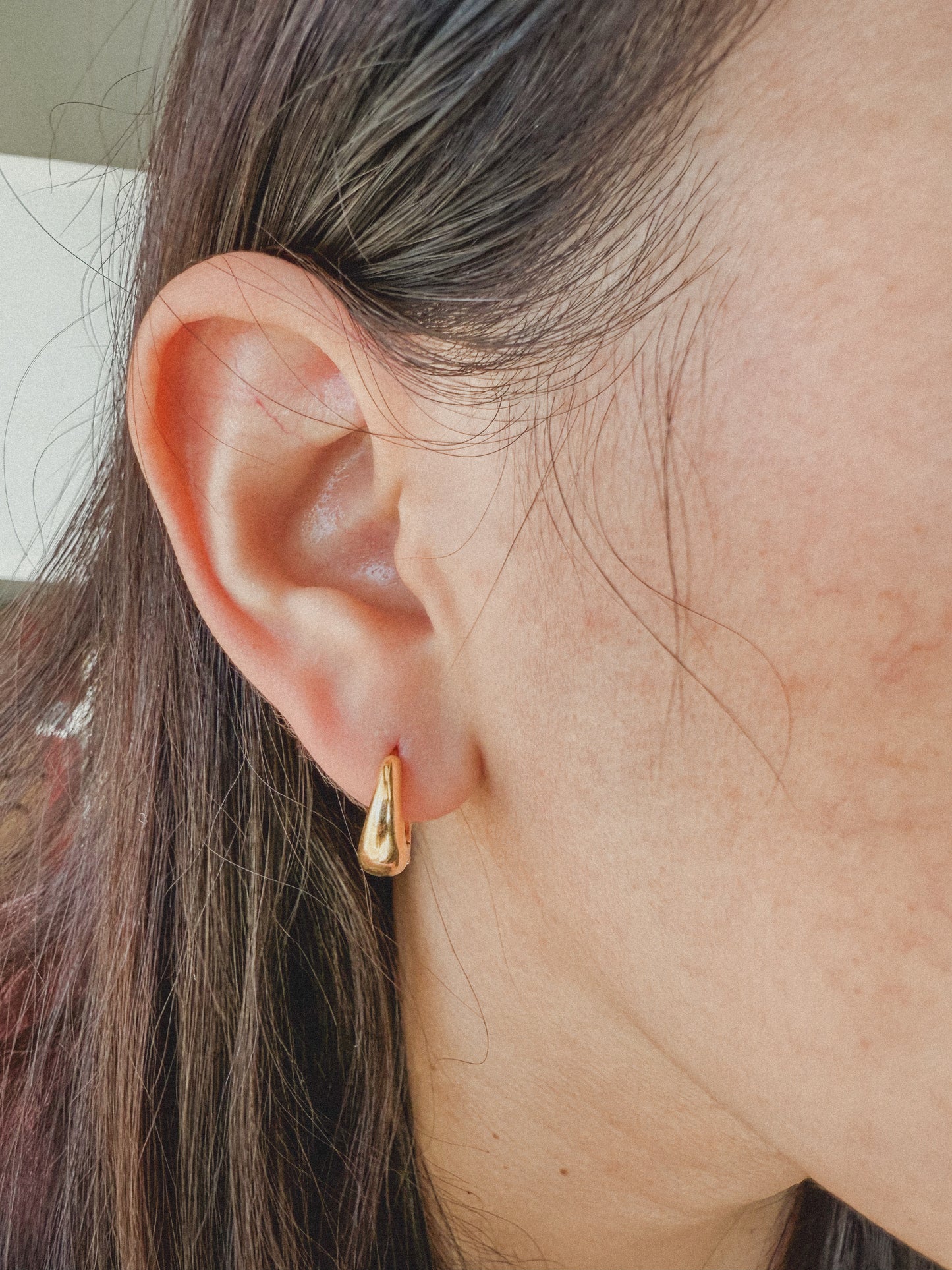 Chunky Gold Hoop Earrings