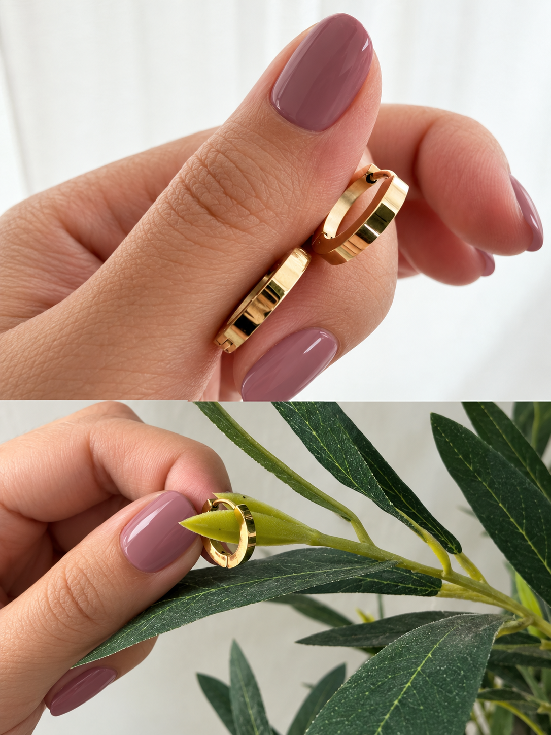 Essential gold hoops