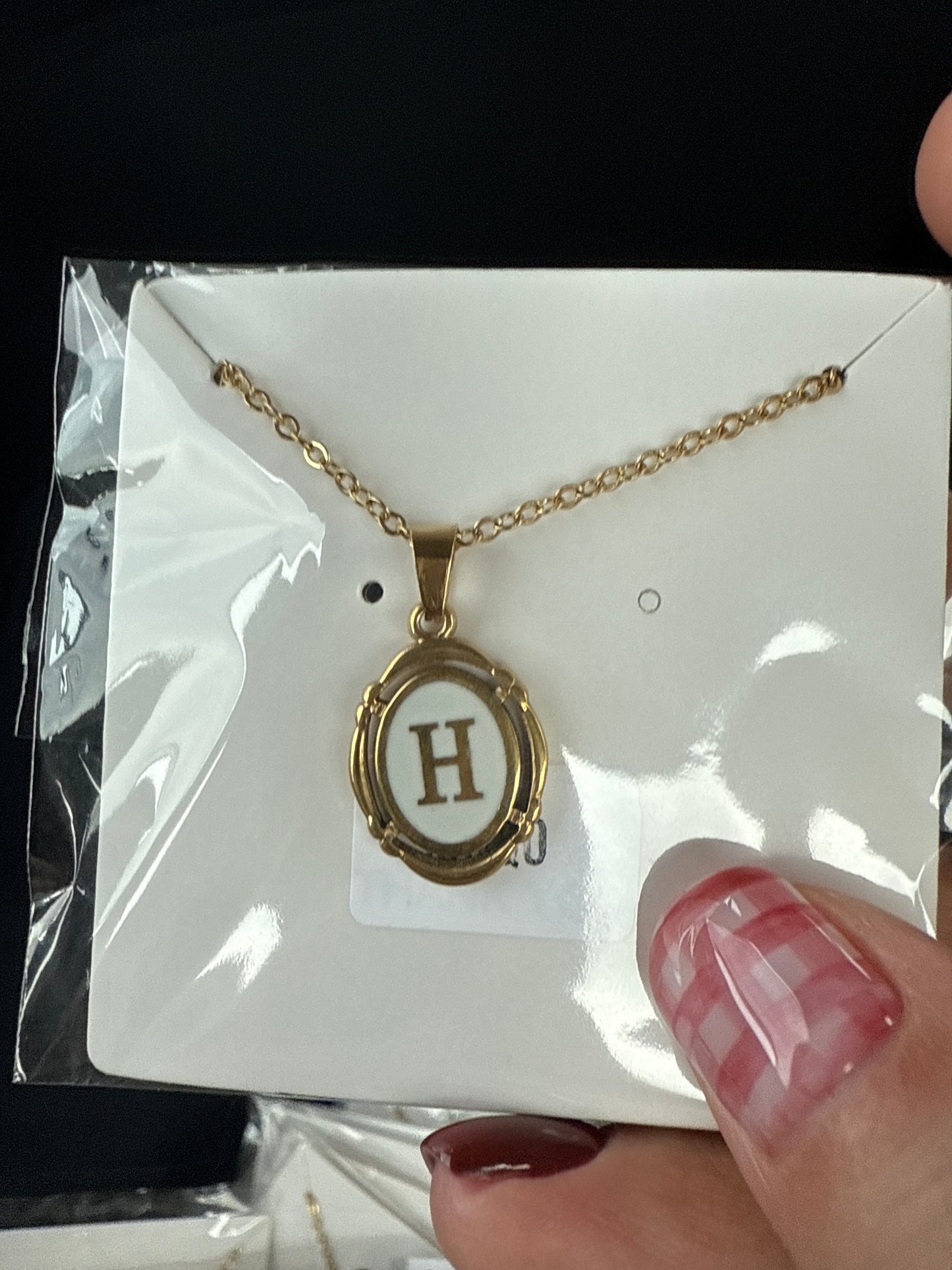 Gold Initial necklace