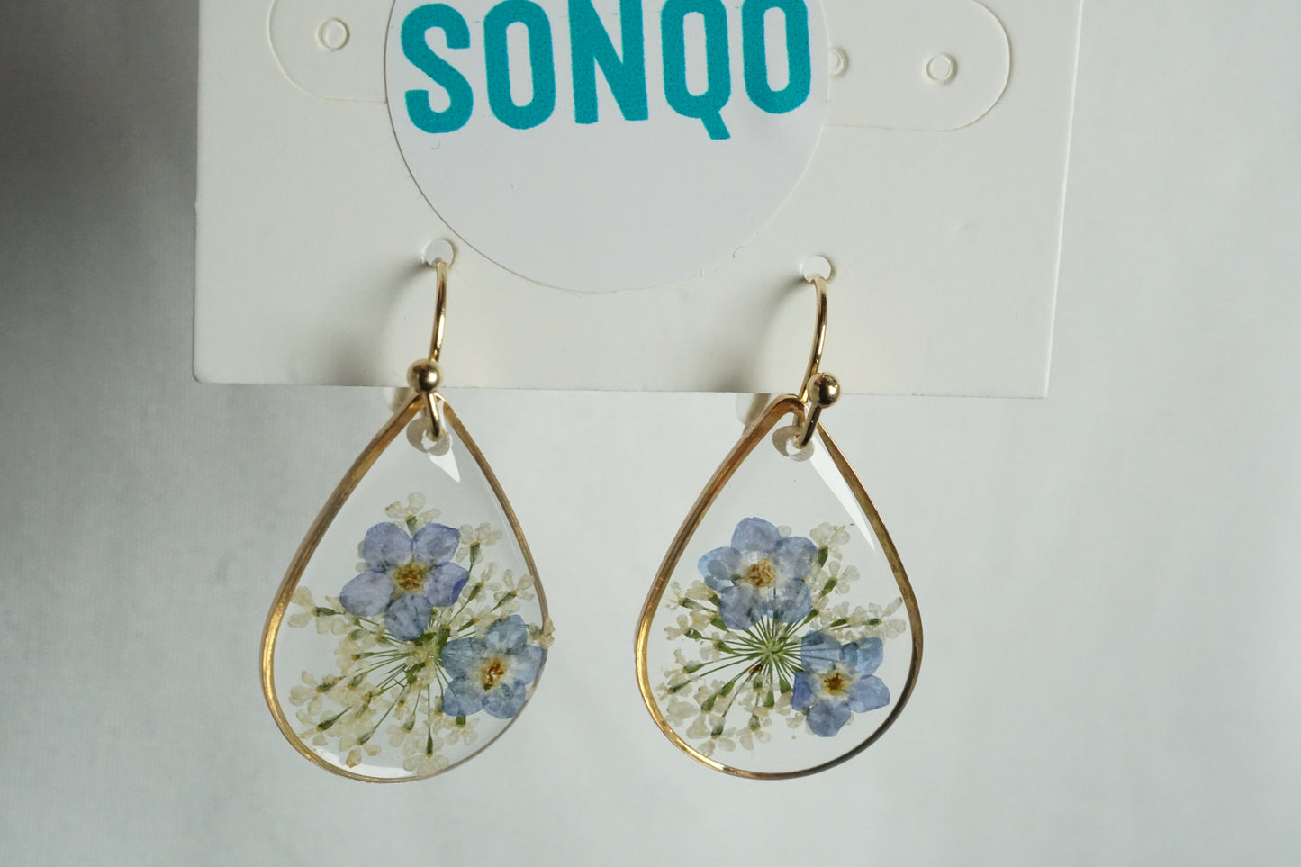 Delicate Forget-Me-Not Flower Earrings