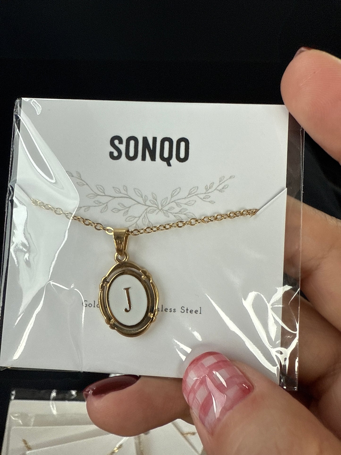 Gold Initial necklace