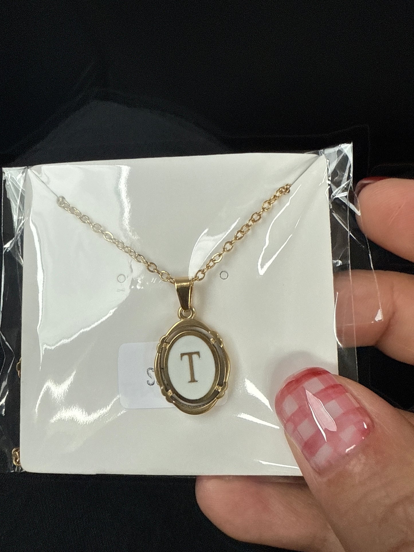Gold Initial necklace