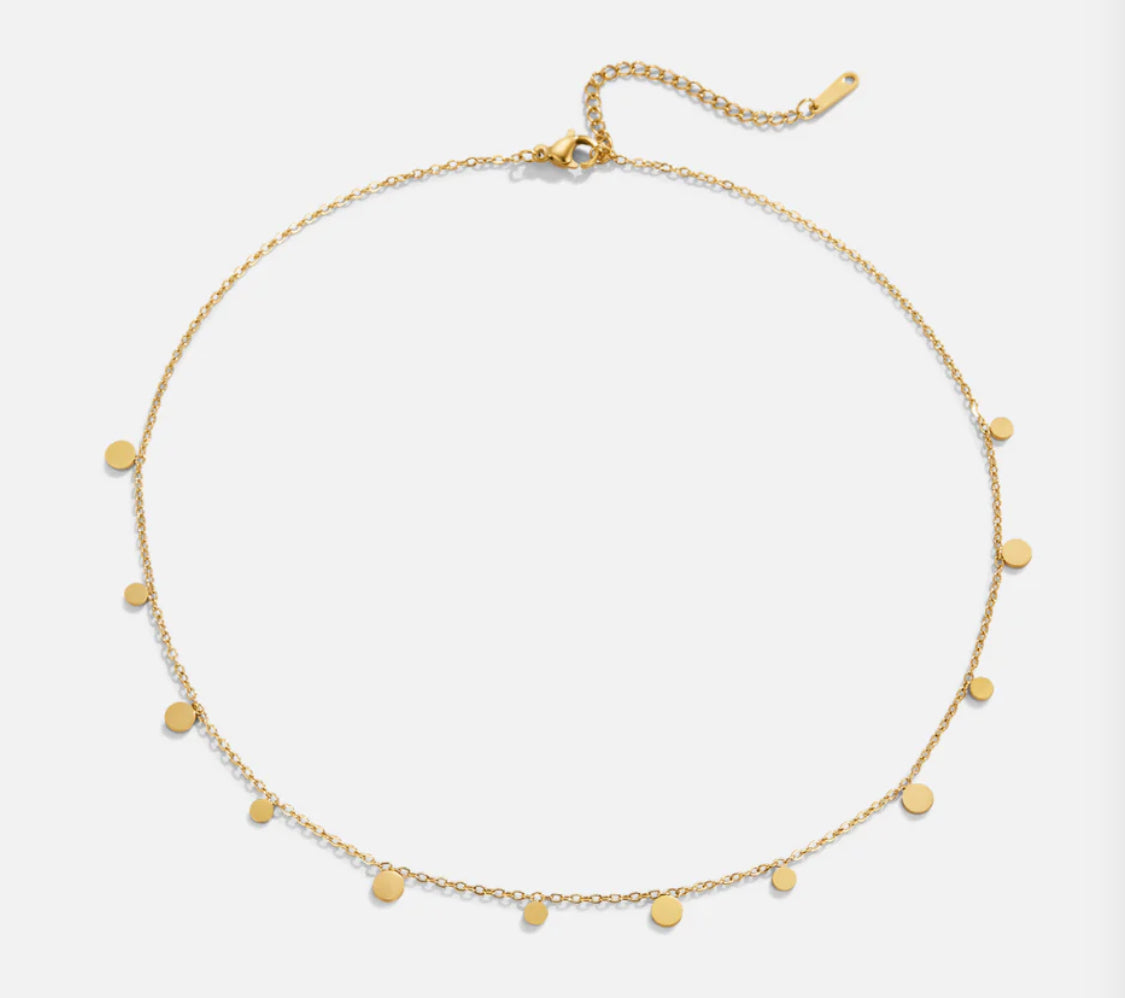Cindy Gold Droplet Necklace