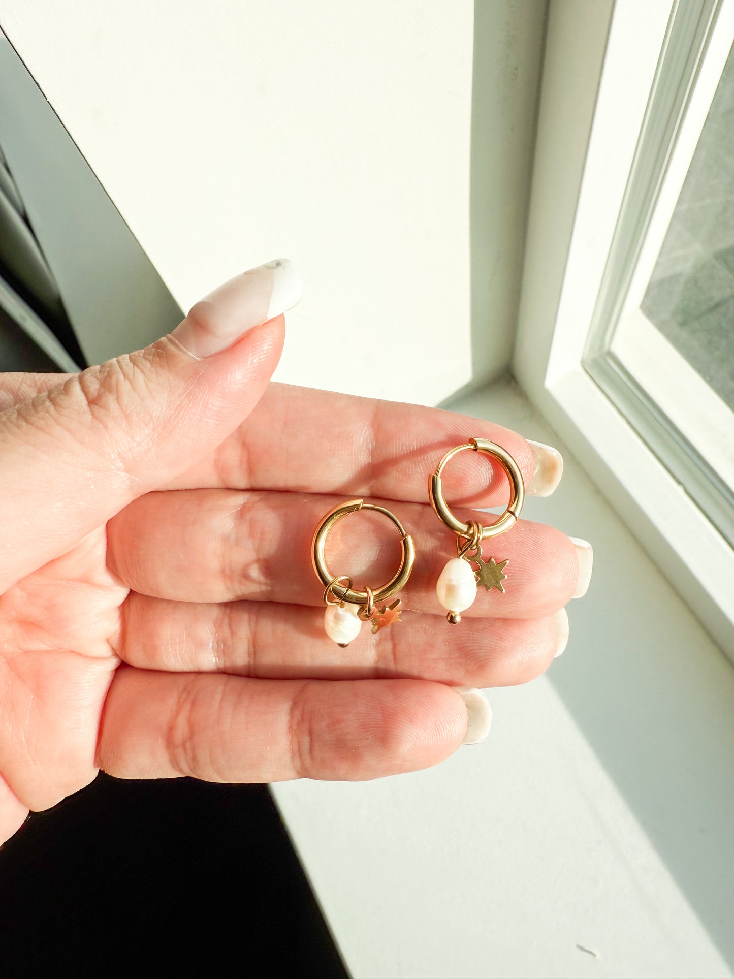 Pearl Star SS Earring