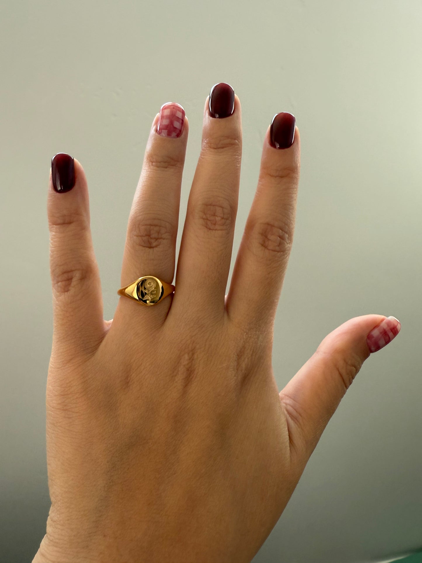 Sunflower Gold Ring