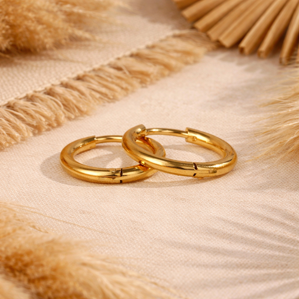 Everyday gold hoops