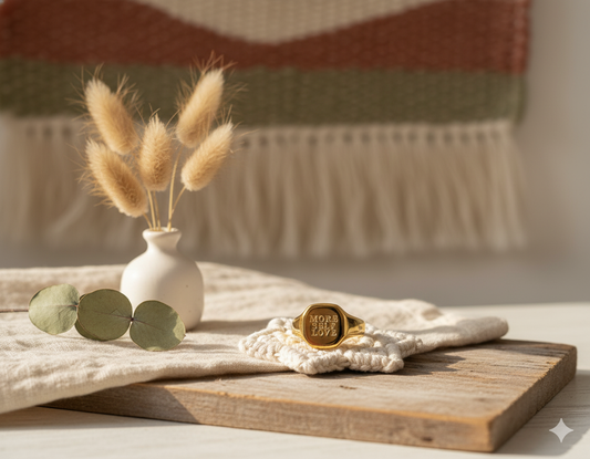 More Self Love gold ring