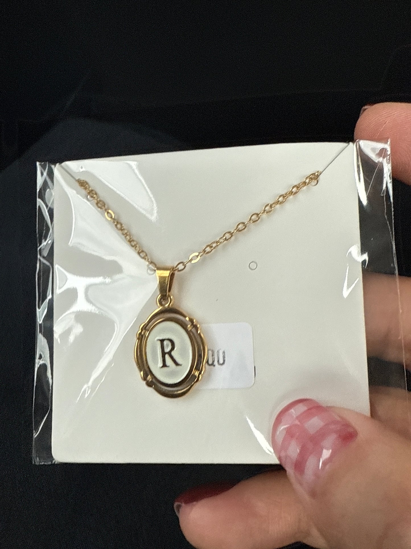 Gold Initial necklace