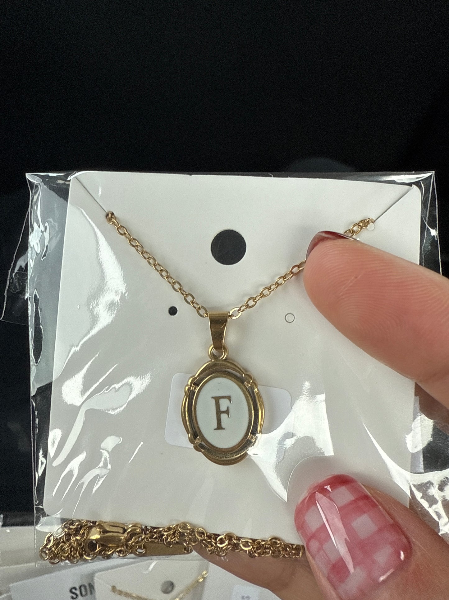 Gold Initial necklace