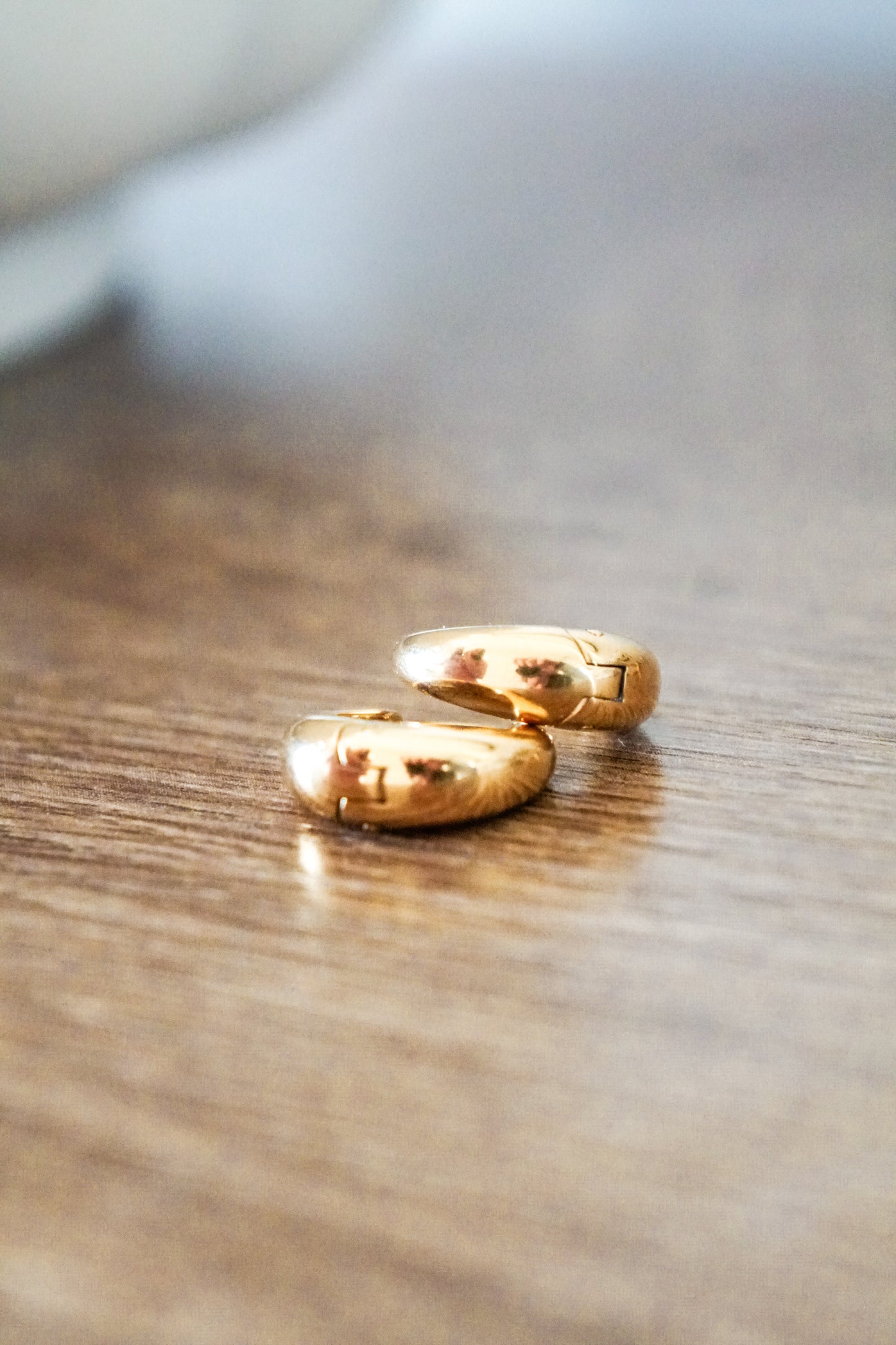 Chunky Gold Hoop Earrings