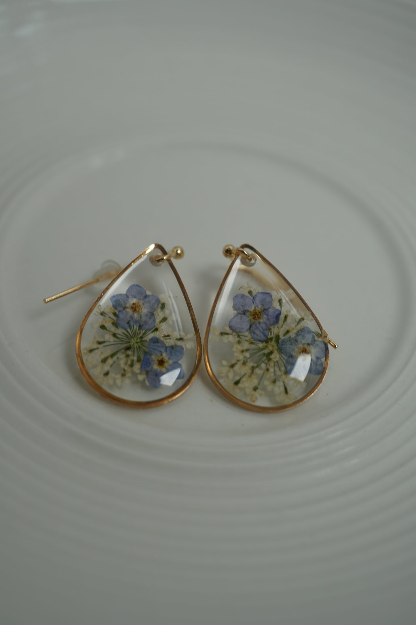 Delicate Forget-Me-Not Flower Earrings