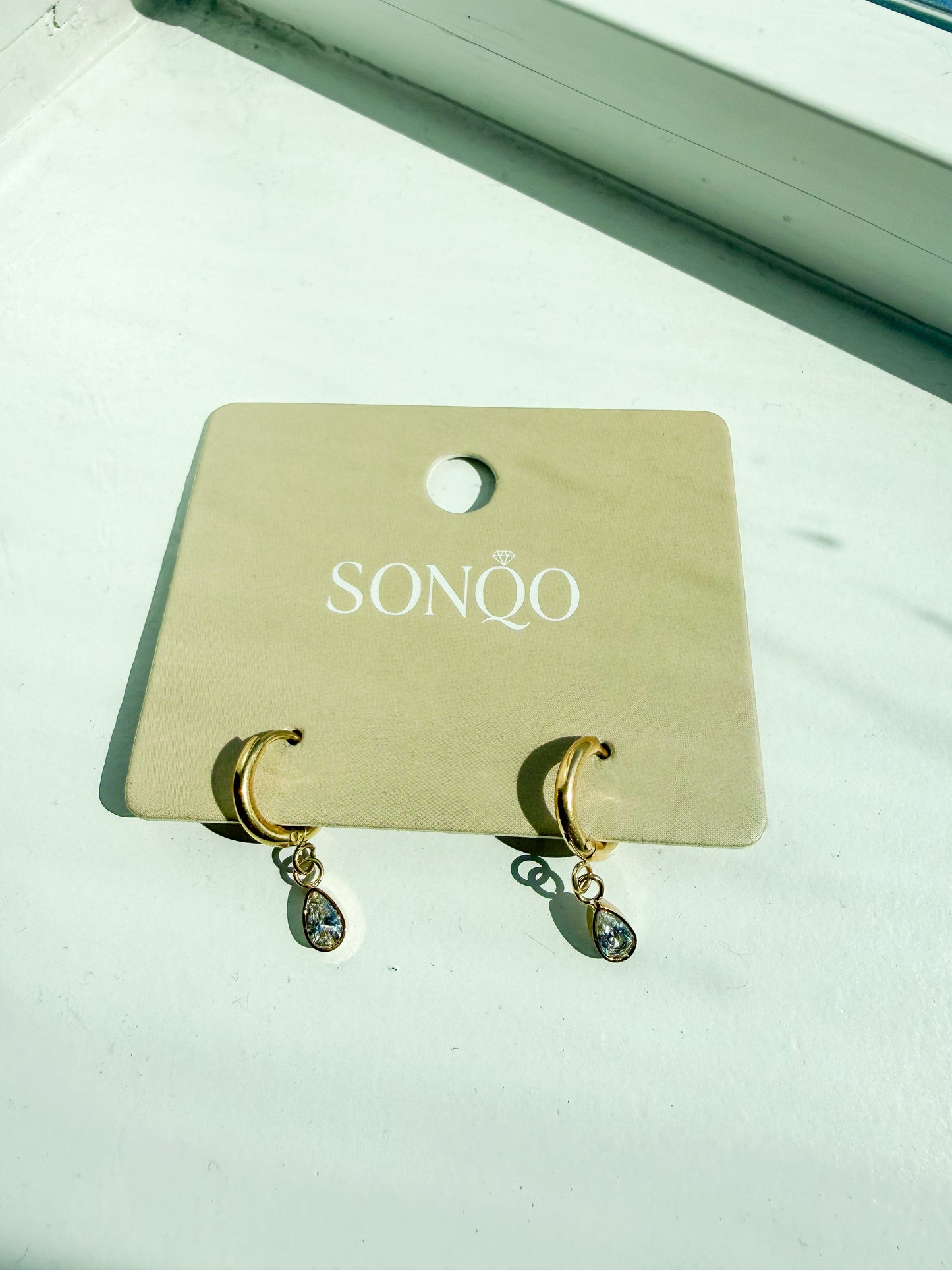 Teardrop Crystal Earrings
