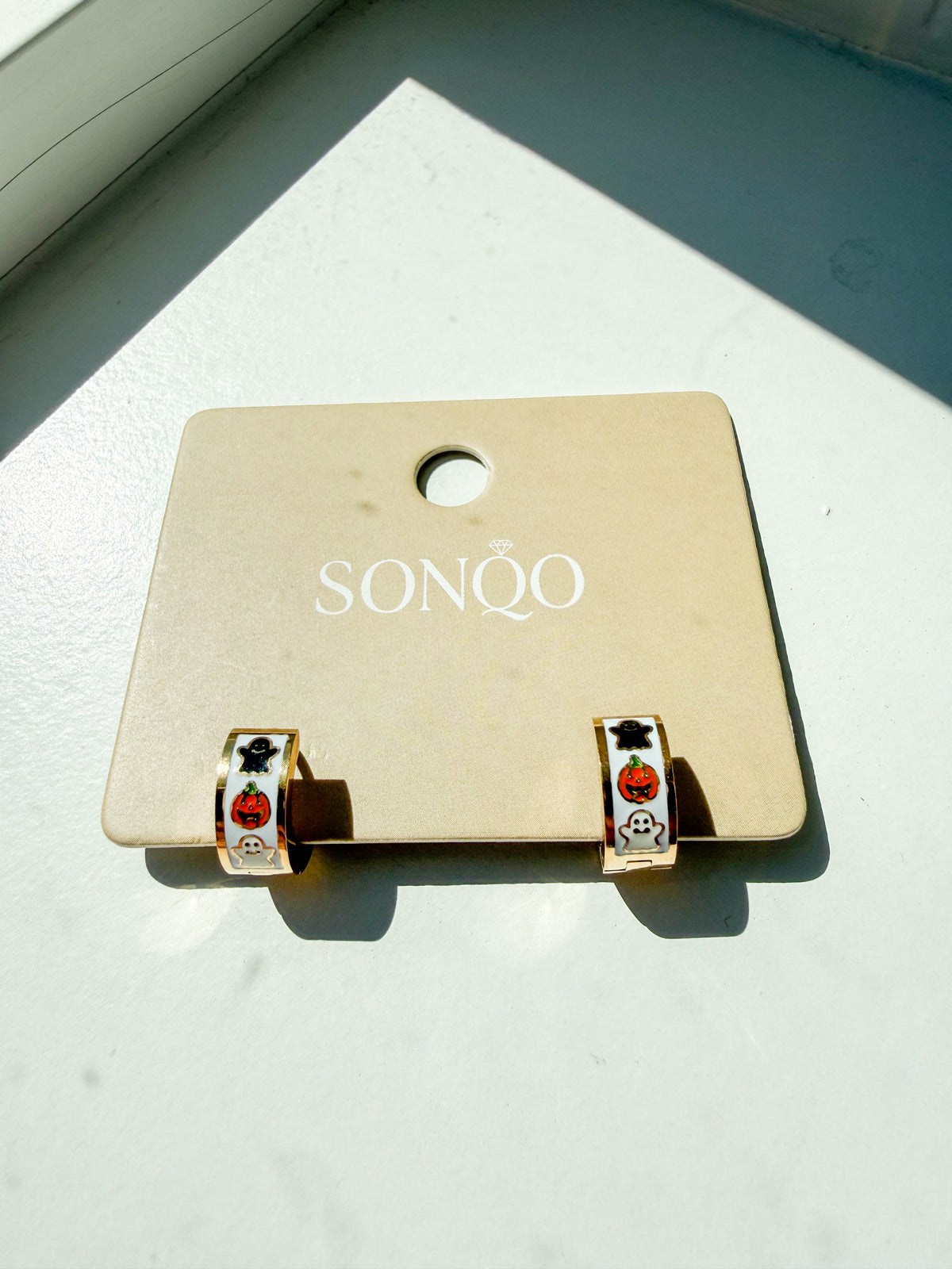 Halloween hoop earrings